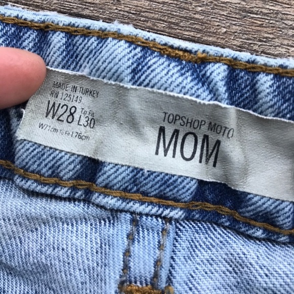 ISO: TOPSHOP Moto Mom High Waist Embroidered Jeans - Picture 5 of 5